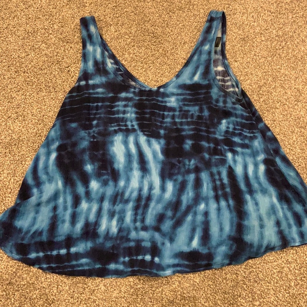 Tie Dye Blue Tank Top